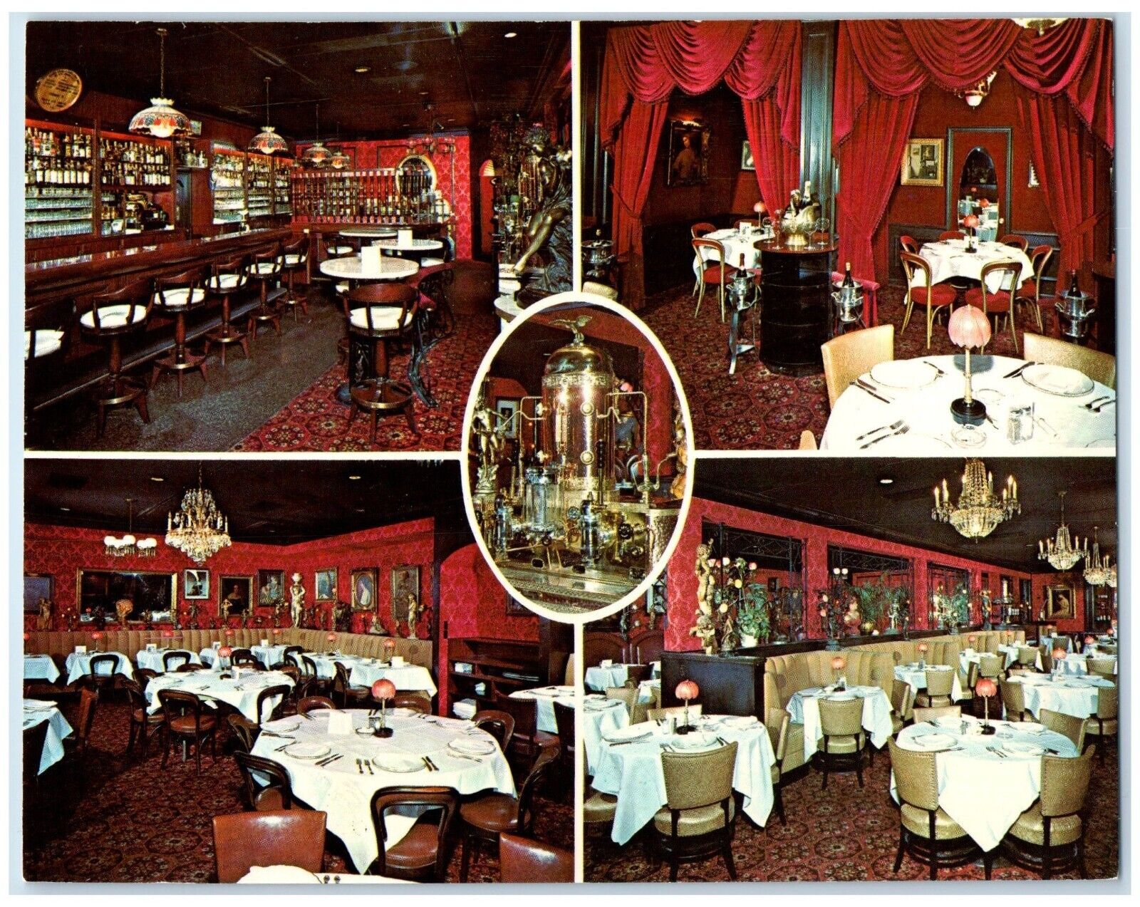 Milwaukee Wisconsin WI Postcard Frenchy's Restaurant Oversized Multiview c1960