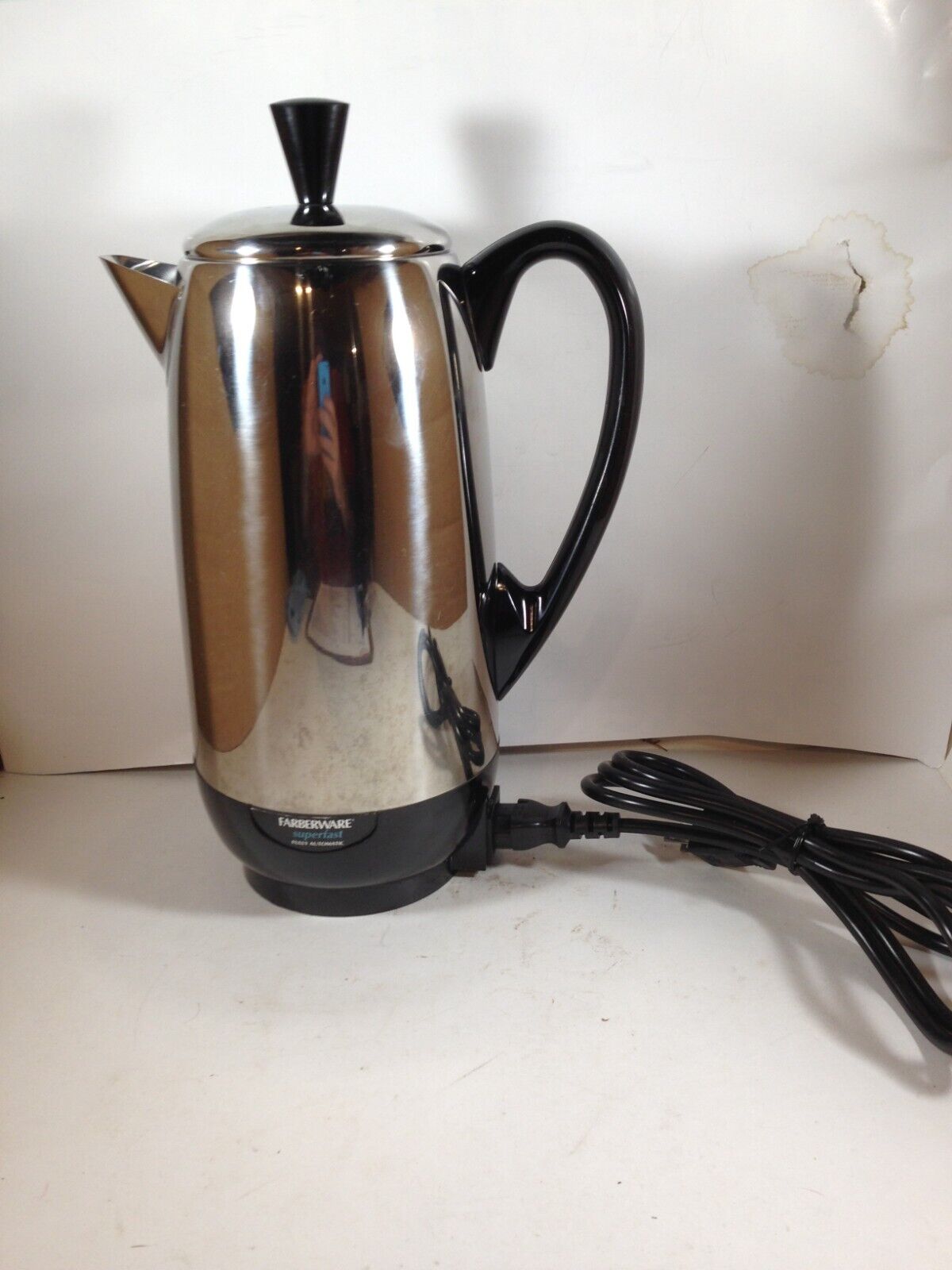Vintage Farberware Chrome Coffee Percolator Model FCP412
