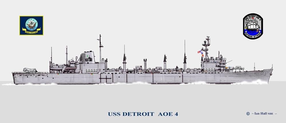 USS Detroit  AOE-4 us Navy