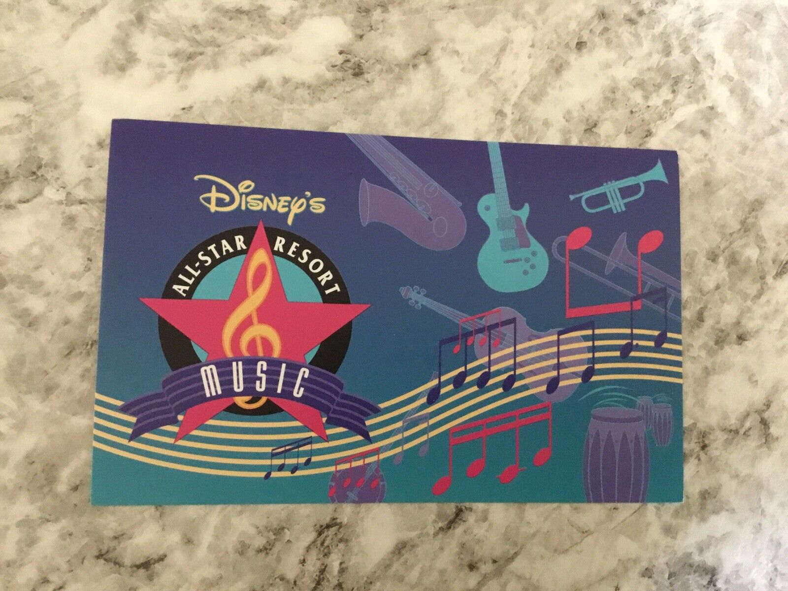 Postcard Disney\'s All Star Music Resort Walt Disney world Orlando Florida