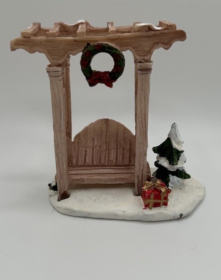 HOLIDAY TIME Bench Arbor Christmas Village Accessory  INV284