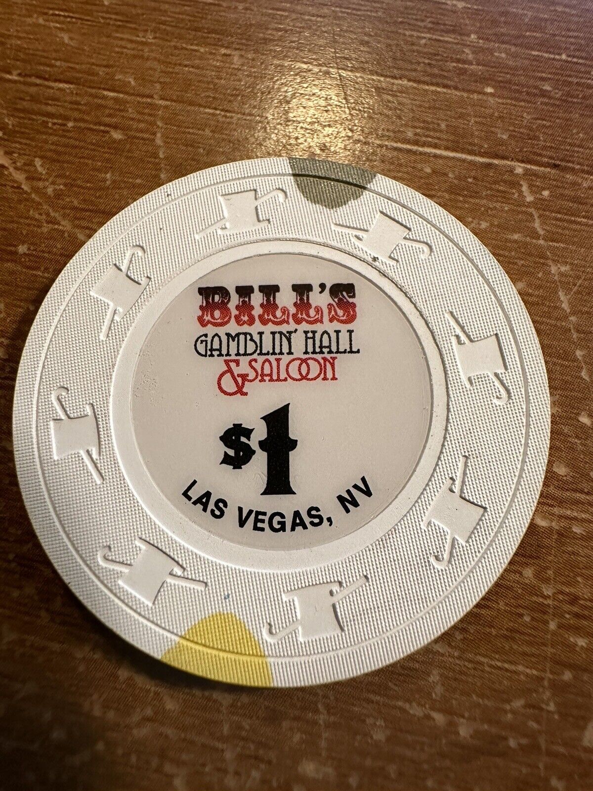 Bill's Gambling Hall & Saloon $1 Casino Chip