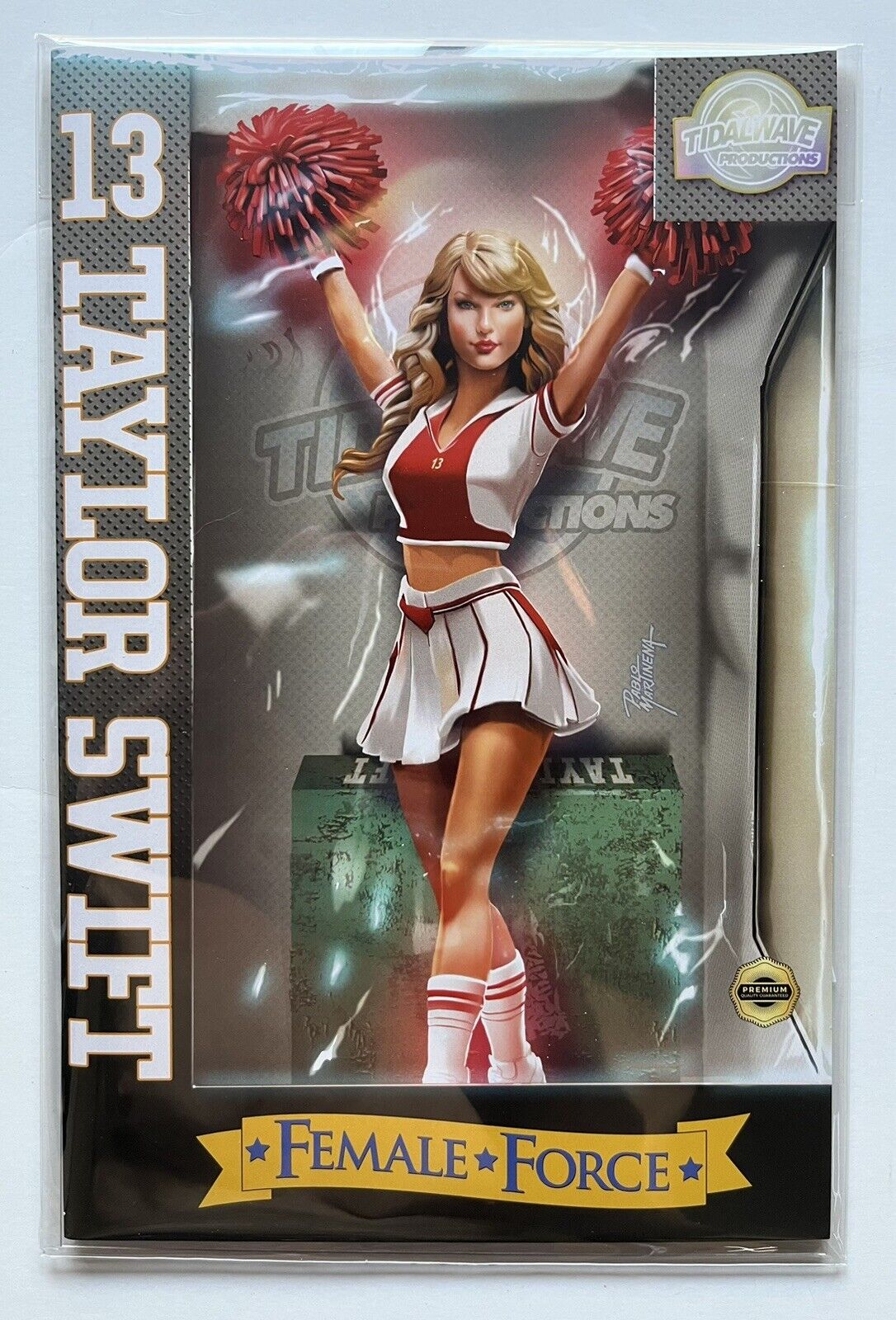 Female Force (Taylor Swift Action Figure Red 13 Homage) With COA 95/500