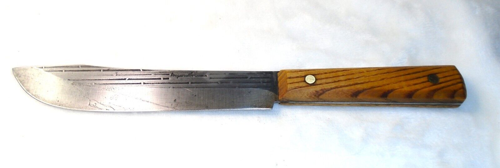 Vintage Hi Carbon Steel Butcher Knife Chef Knife 7\