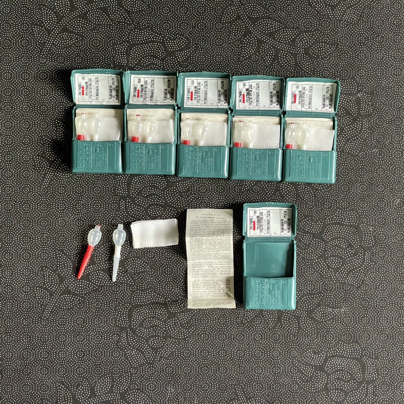 Gray Russian First Aid/Decontamination Kits
