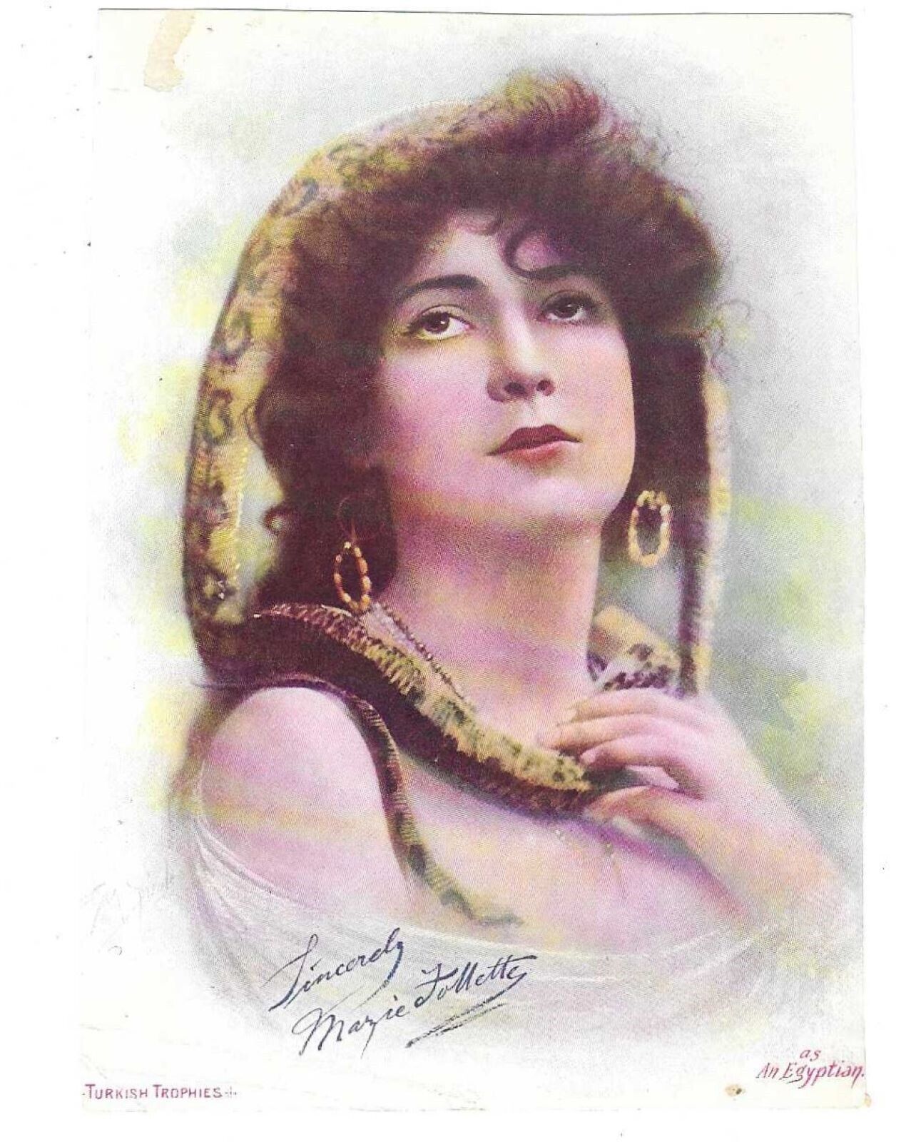 T1 TURKISH TROPHIES ACTRESSES MARGIE FOLLETTE BEAUTIFUL CARD