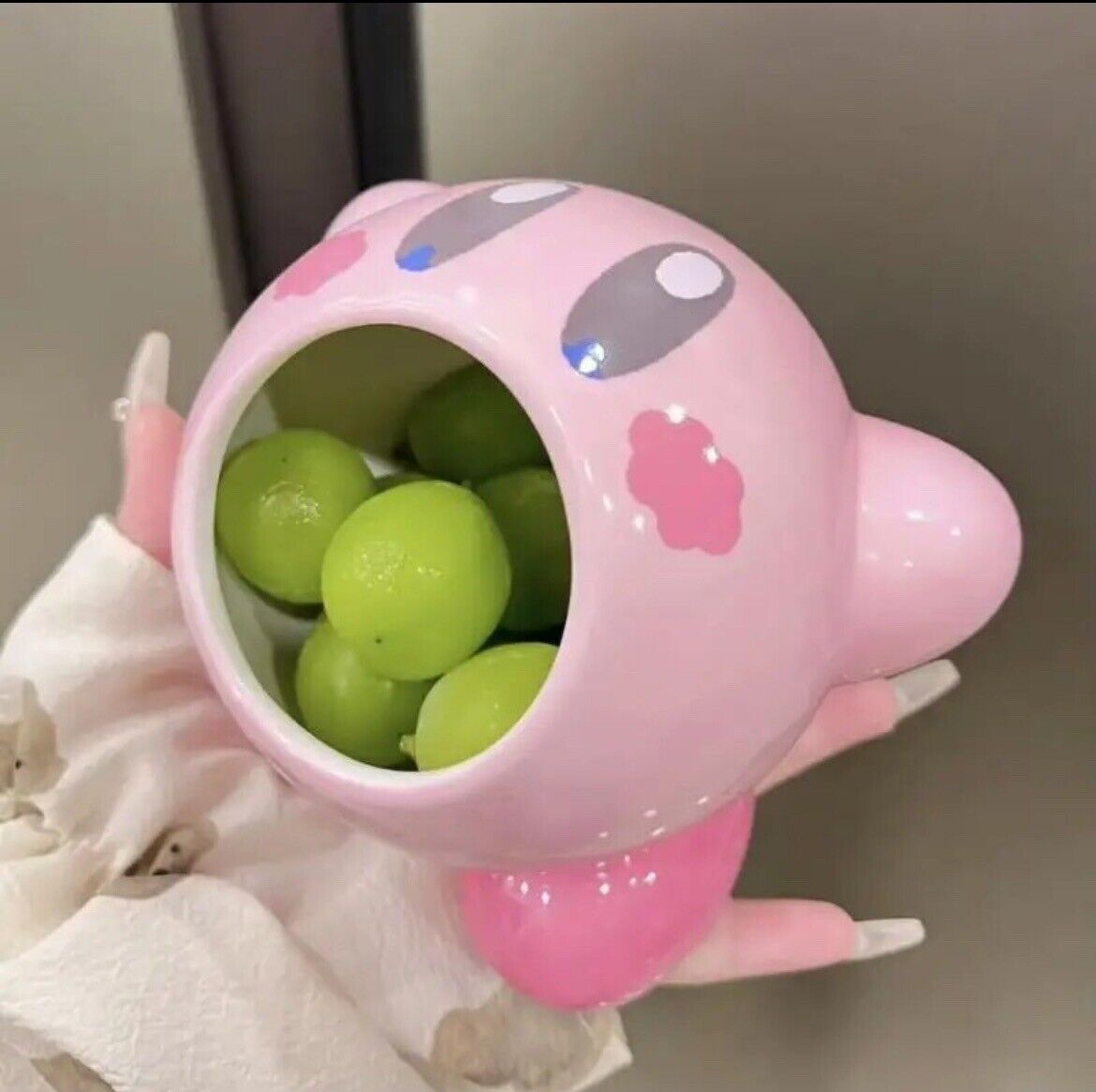Anime Cartoon Kirby Star Ceramic Bowl Kitchen Utensils Salad Bowl Cutlery Bowl