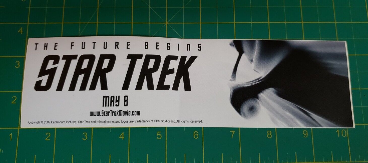 JJ Abrams Star Trek (2009)  2 1/2 x 10 Sticker Decal (B9)