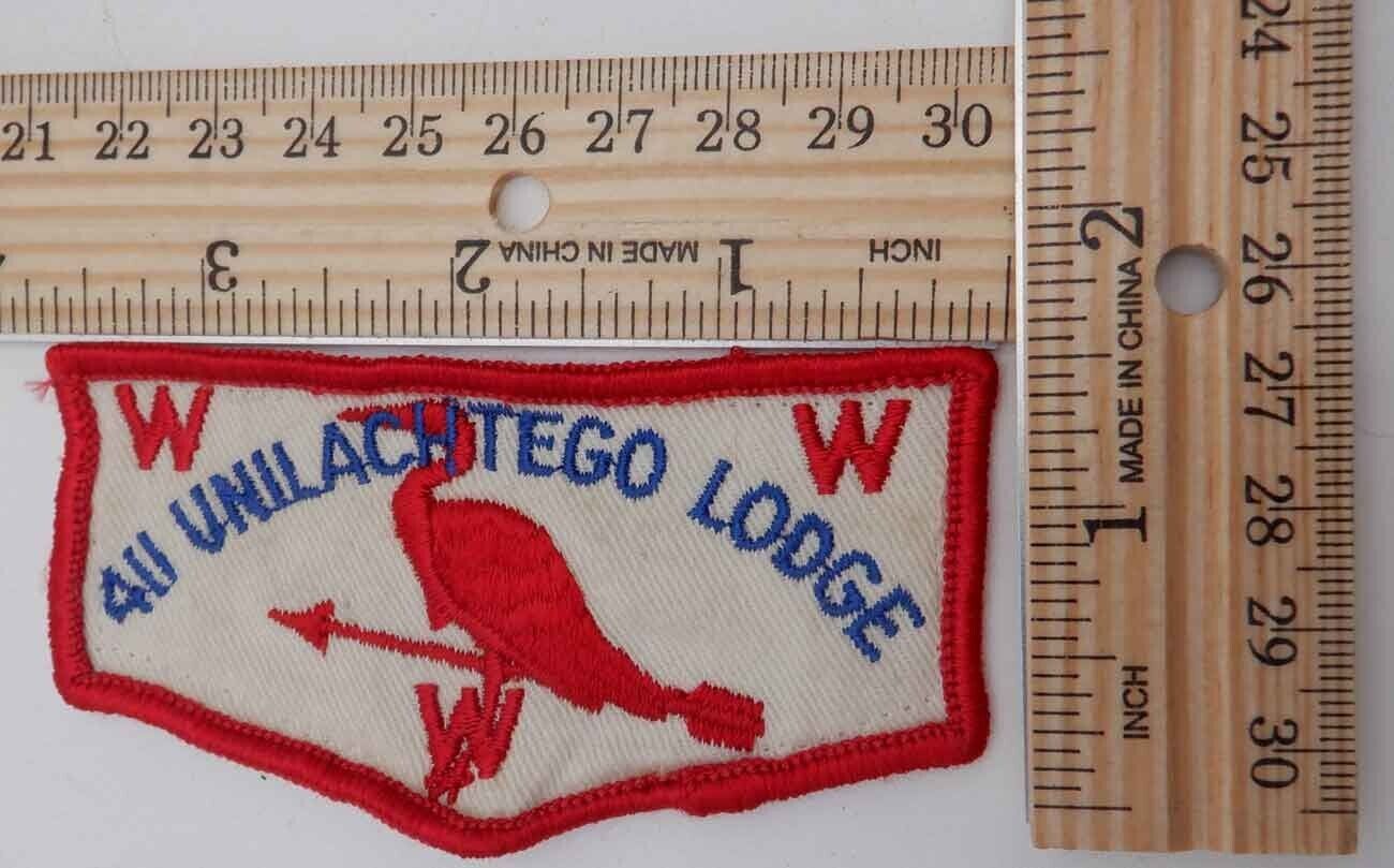 Unilachtego Lodge  411 NJ   Order of the Arrow O A  Boy Scout BSA  Flap Patch