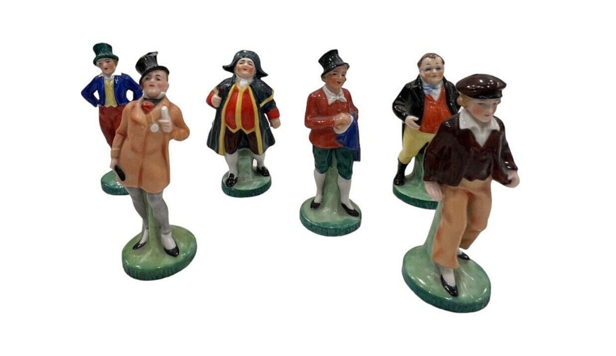 Vintage German Miniature Porcelain figurine  Collection of 6