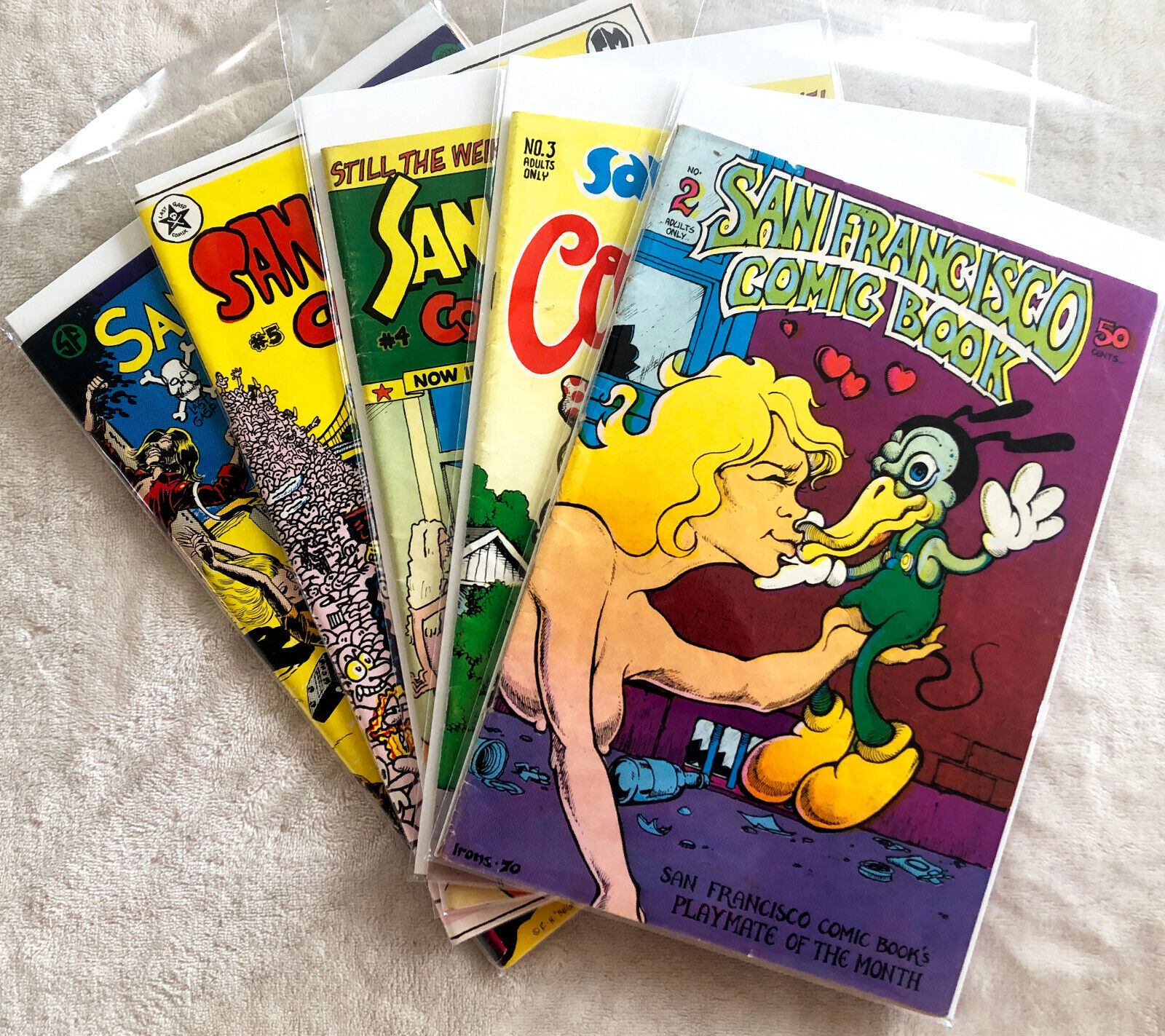 San Francisco Comic Book #2 #3 #4 #5 #6 Robert Crumb Five Issue Discount Run