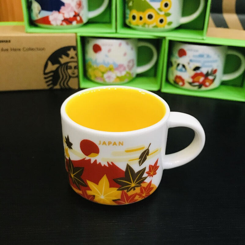 Japan Four-Seasons Starbucks You Are Here Fujiyama YAH 59ml City Coffee Mini Mug