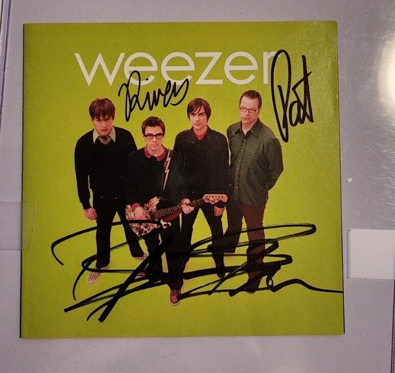 Weezer band signed CD Sleeve autograph auto JSA COA Rivers Cuomo Pat