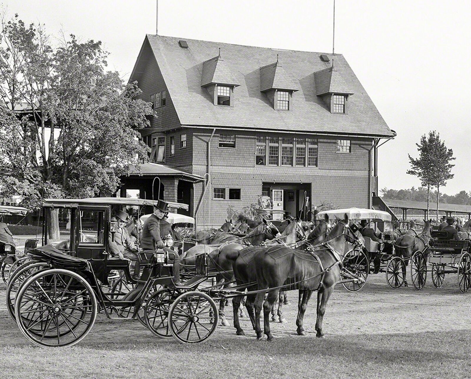 1912 SARATOGA RACE TRACK Club House 8.5X11 PHOTO