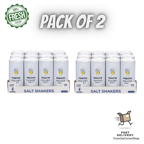 2 Pack Morton Iodized Salt Shakers (12 pk.)