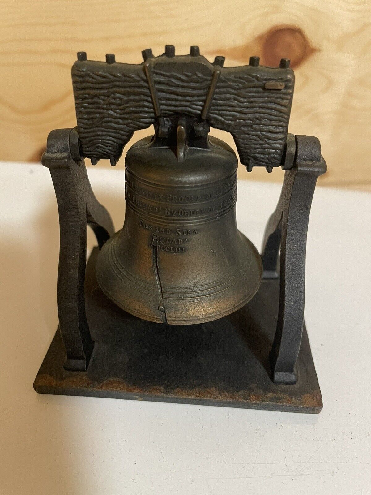 Vintage Penncraft Liberty Bell Souvenir Replica Working Bell Made In USA