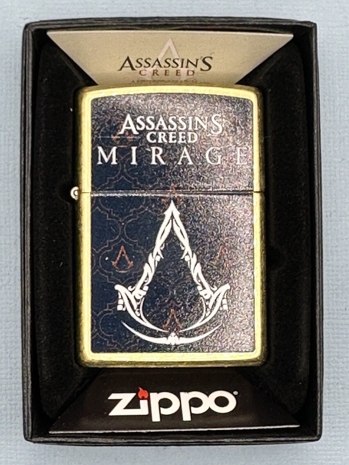 Assassin’s Creed Mirage 46157 Street Brass Zippo Lighter NEW