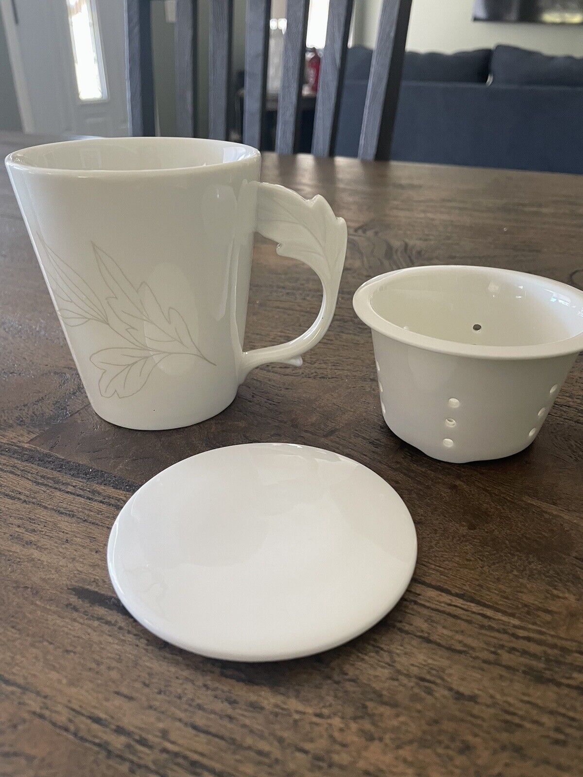 Teavana Exclusive Collection Fine Porcelain Tea Mug with Lid & Infuser
