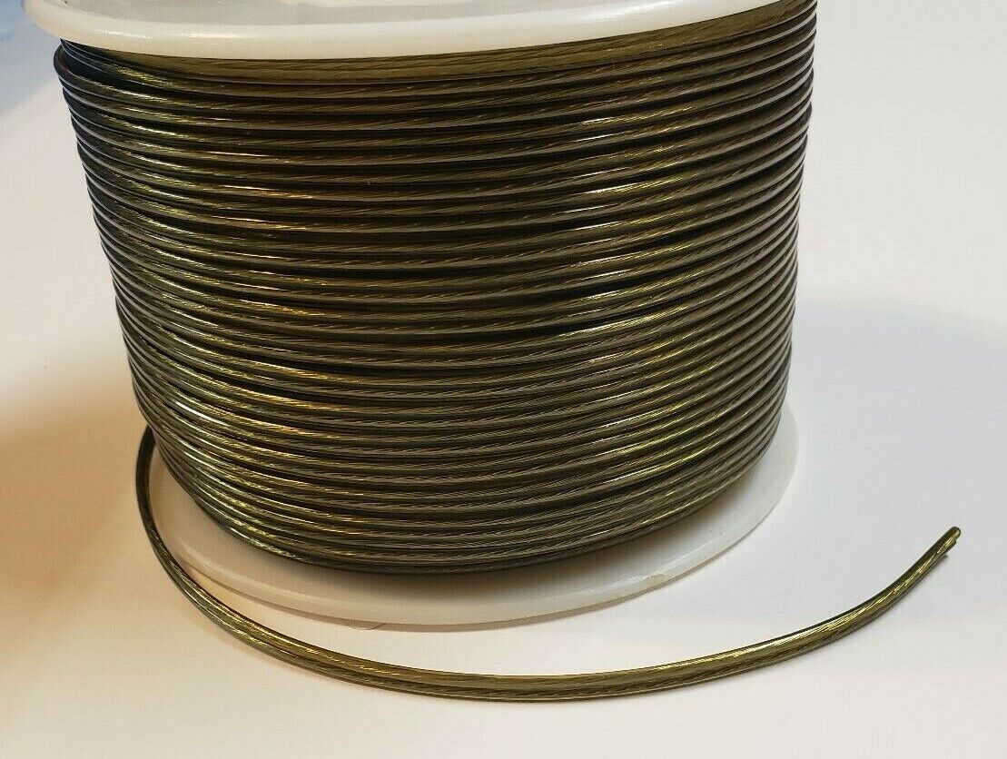 10 ft. Antique Brass 22/2 Thin Special Purpose Lamp Cord Parallel 2 wire 46609JB