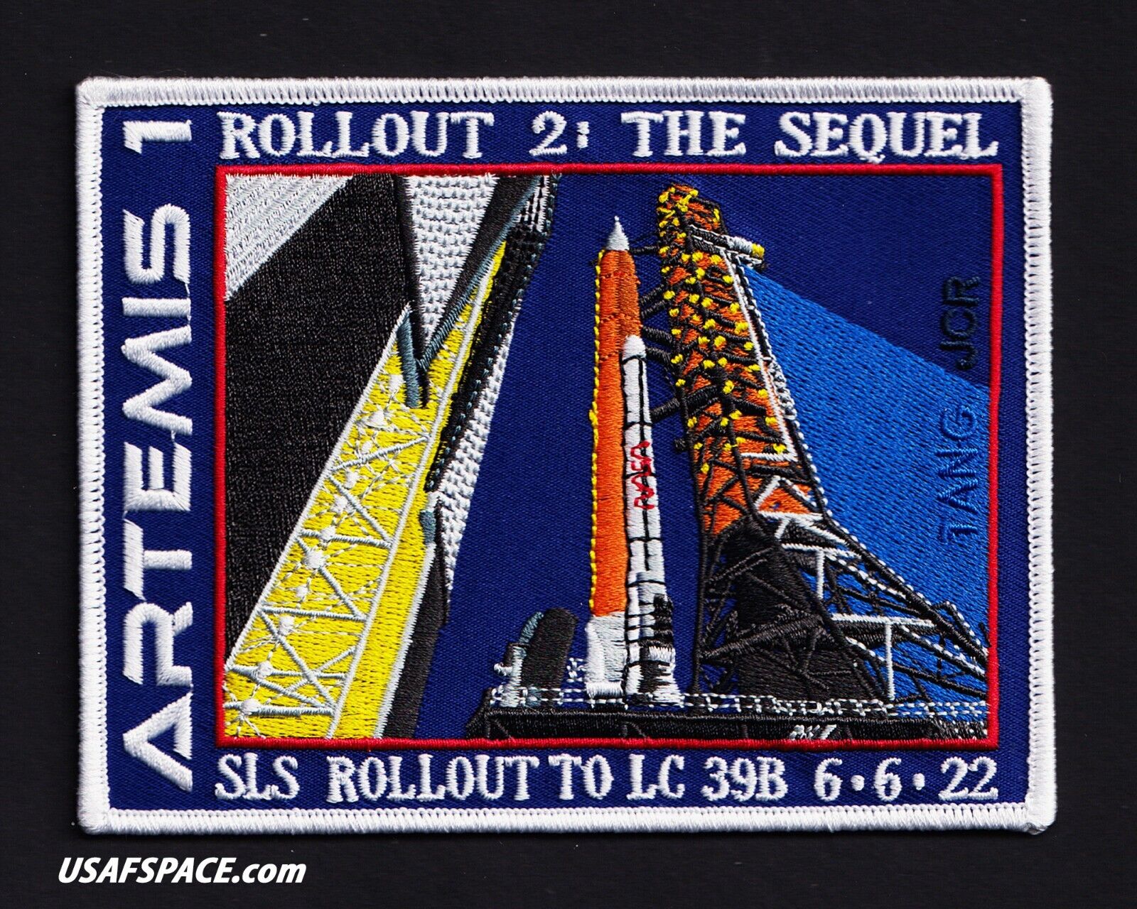 ARTEMIS 1-SLS- ROLLOUT -2- THE SEQUEL -ORIGINAL Tim Gagnon- NASA SPACE PATCH
