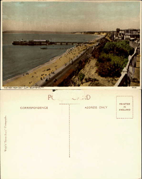 Bournemouth Dorset England The pier from East Cliff