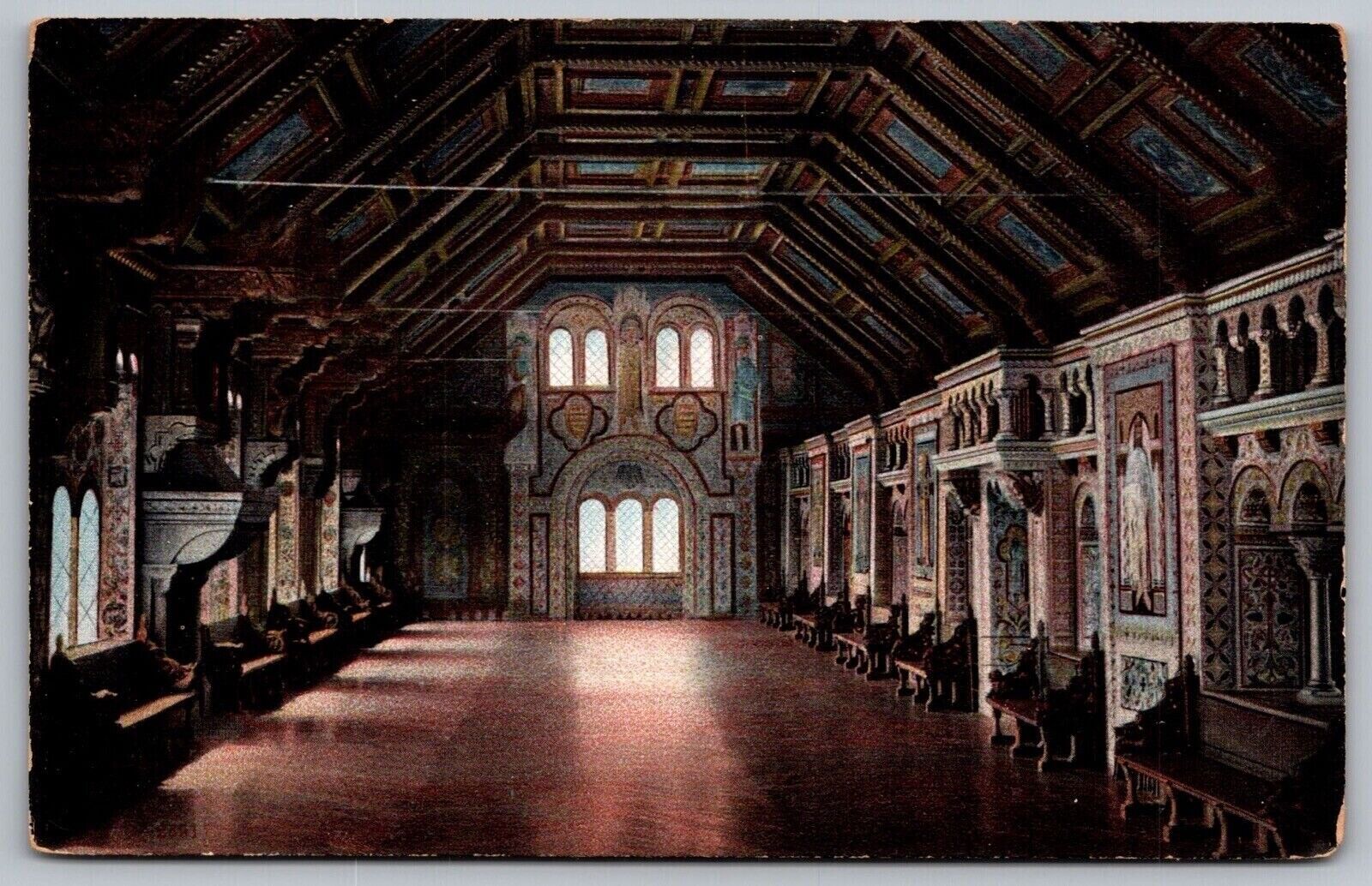 Wartburg Bankettsaal Interior Postcard