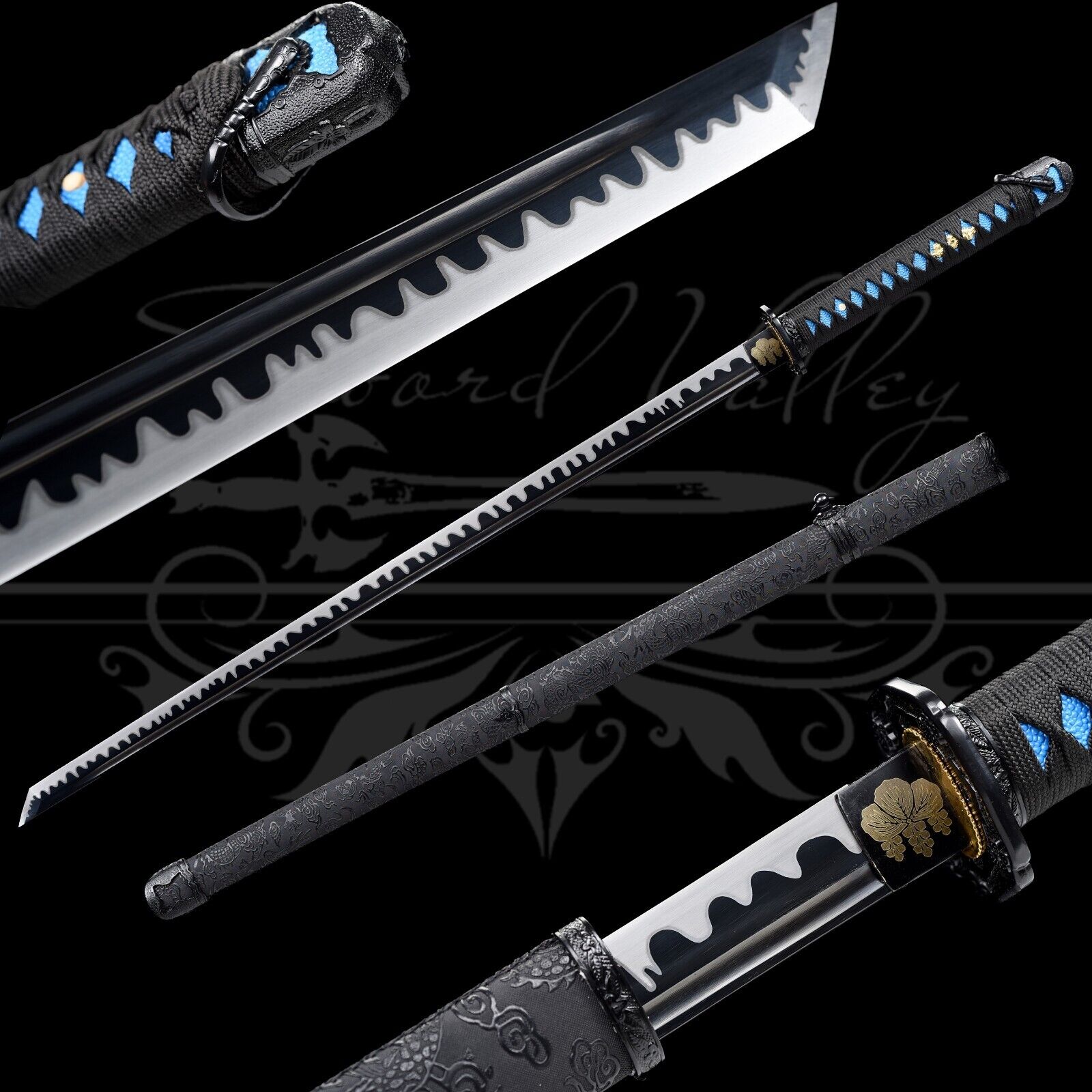Handmade Katana/Manganese Steel/Full Tang/Collectible Weapons/Real Sword/Sharp
