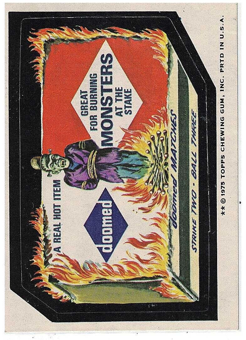 1975 Topps Original  Wacky Packages 13th Series Doomed