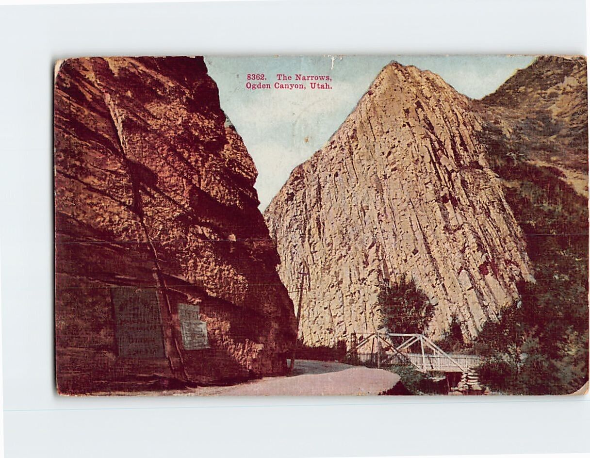 Postcard The Narrows Ogden Canyon Utah USA