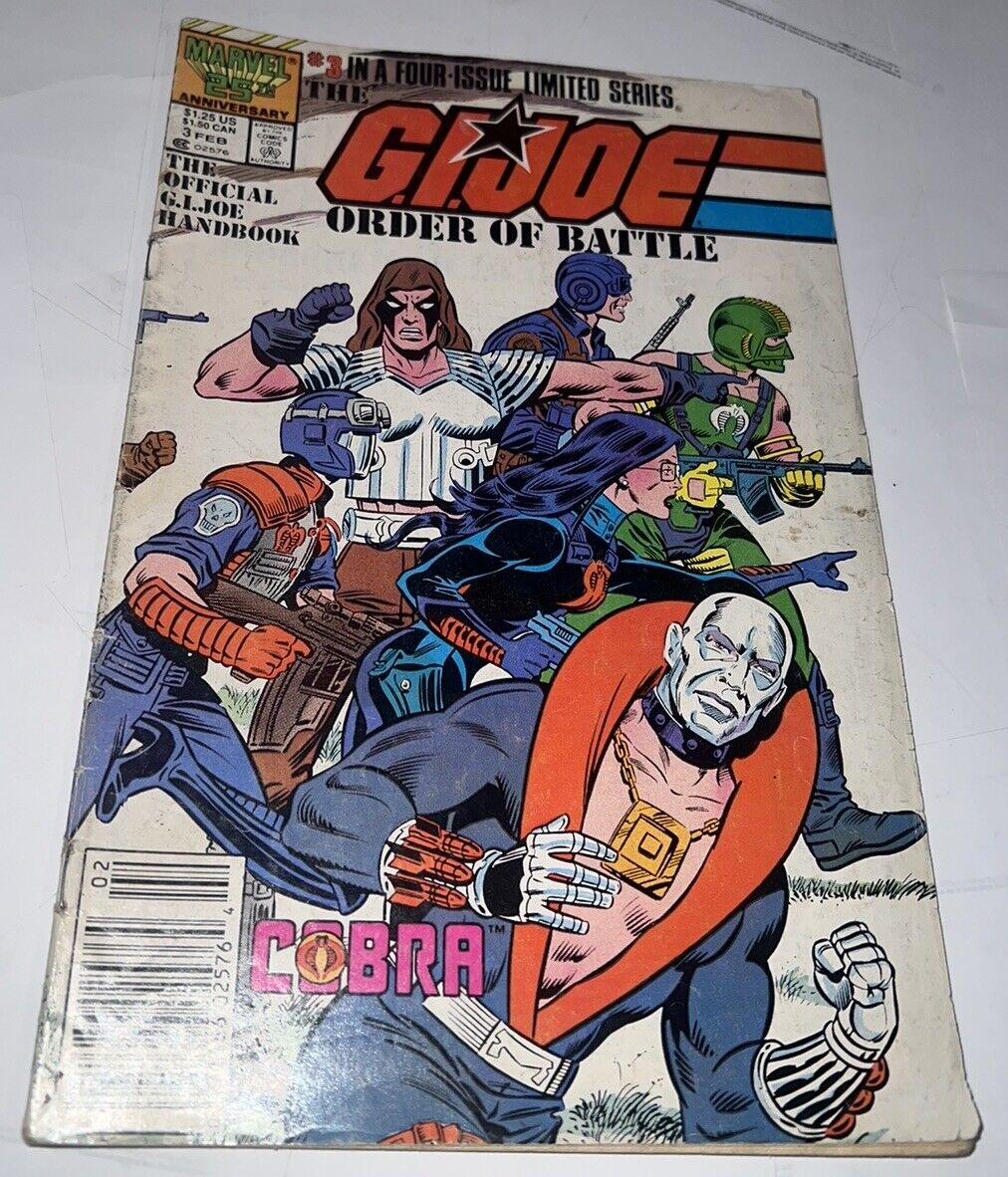 GI Joe Order of Battle #3 Comic Book February 1987 Marvel Comics
