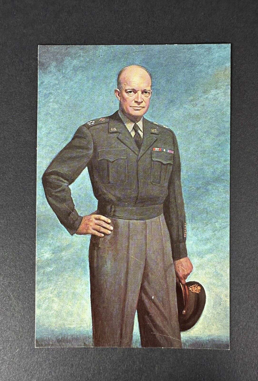 Postcard General Of The Army, Dwight D. Eisenhower By Thomas E. Stephens Vintage
