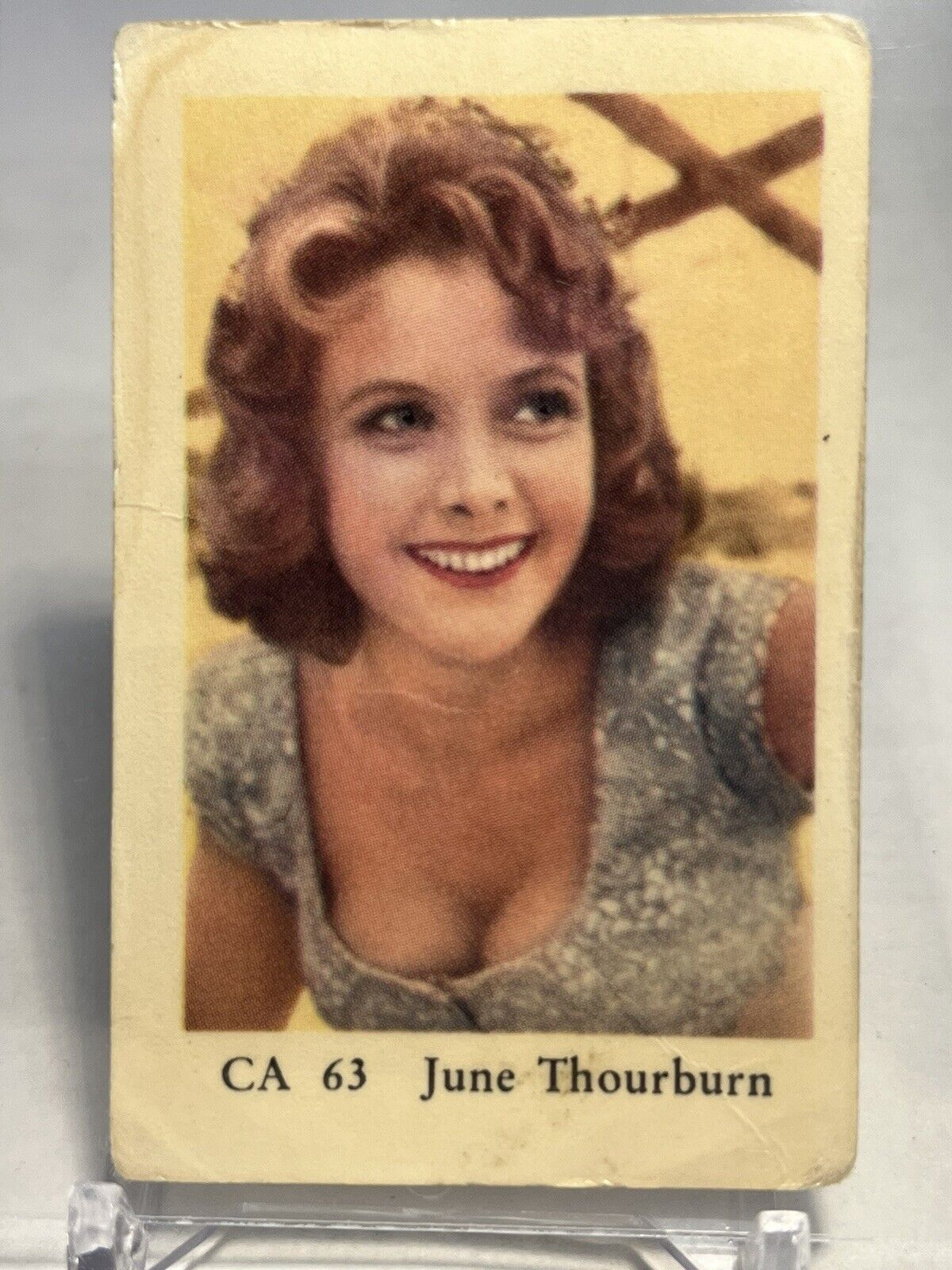 1960s Swedish Film Star Card CA 63 British TV & Movie Actress June Thorburn