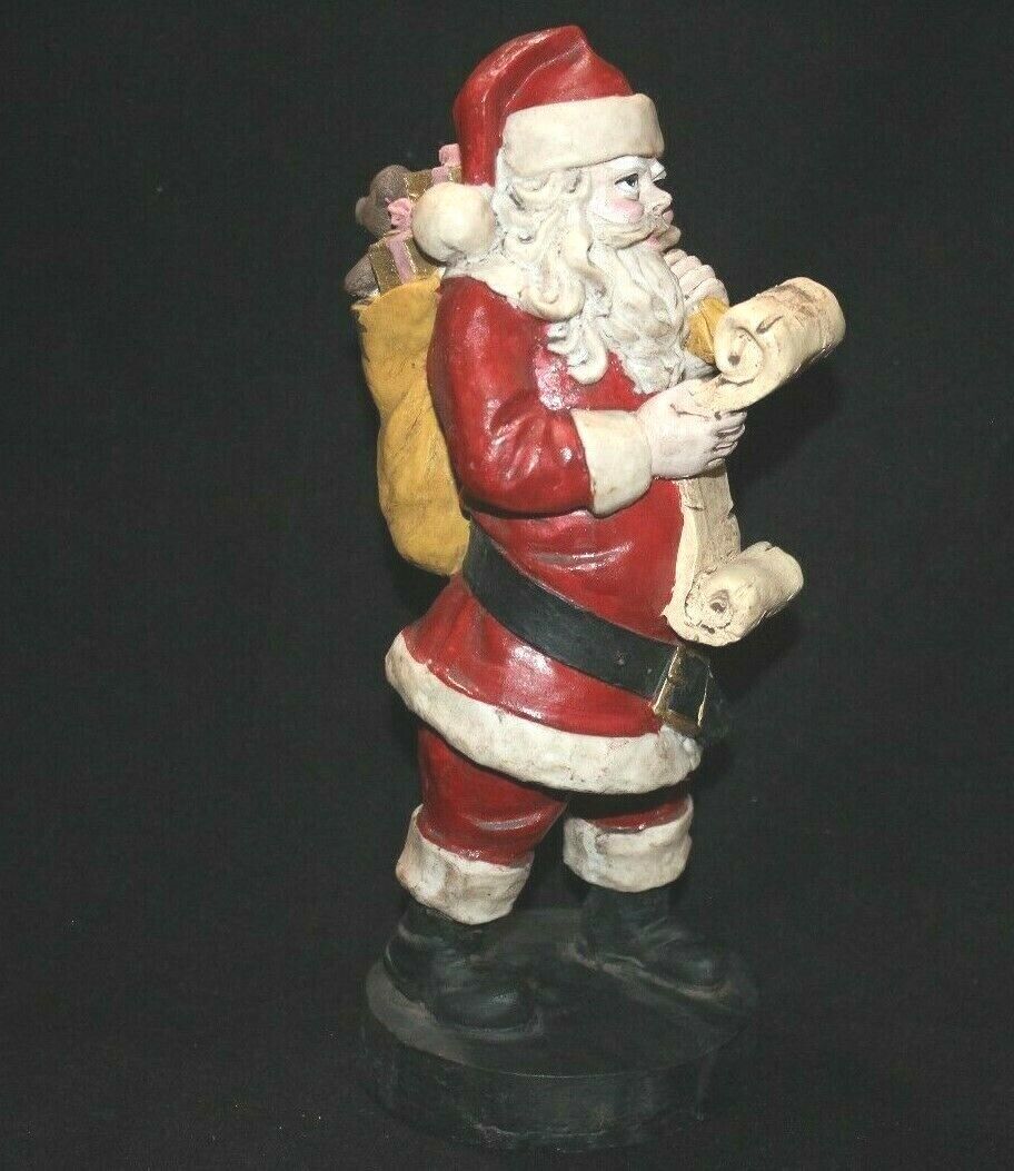 Windsor Collection Santa With Toy Sack Reading His List In Box