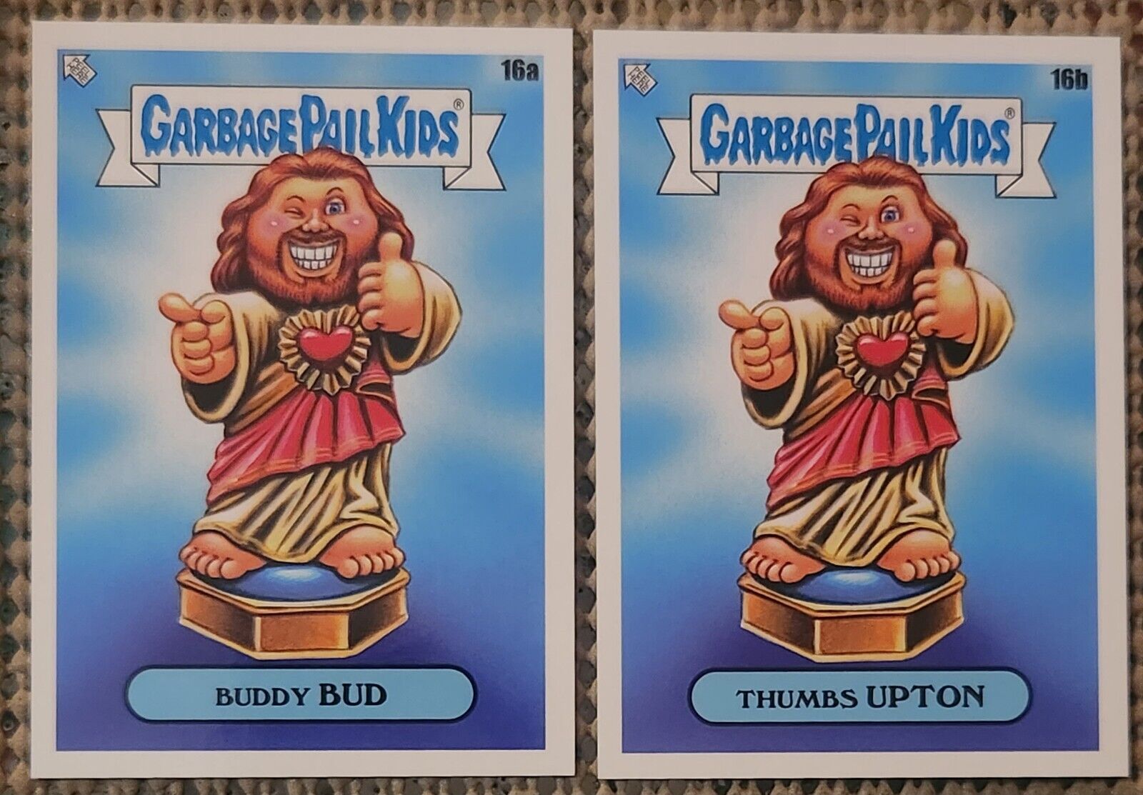 2 CARDS: BUDDY BUD / THUMBS UPTON GPK X VIEW ASKEW 2023 SP BASE EXCLUSIVE RARE