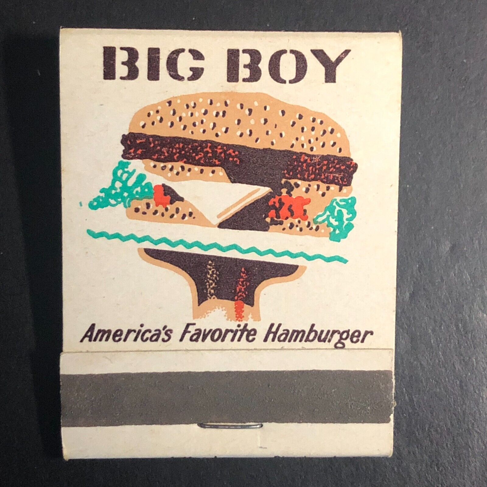 Big Boy Hamburger Restaurants Coast to Coast Full Matchbook c1956-68 Scarce VGC