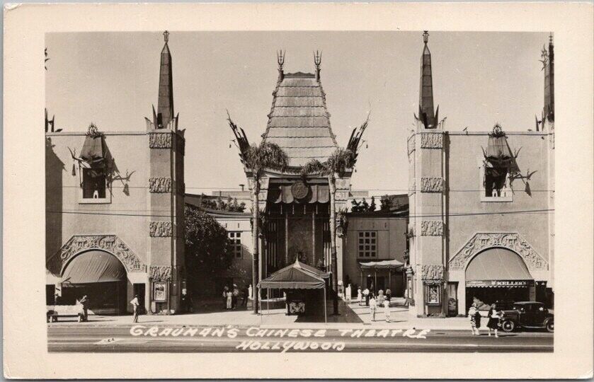 Vintage HOLLYWOOD, California RPPC Photo Postcard 