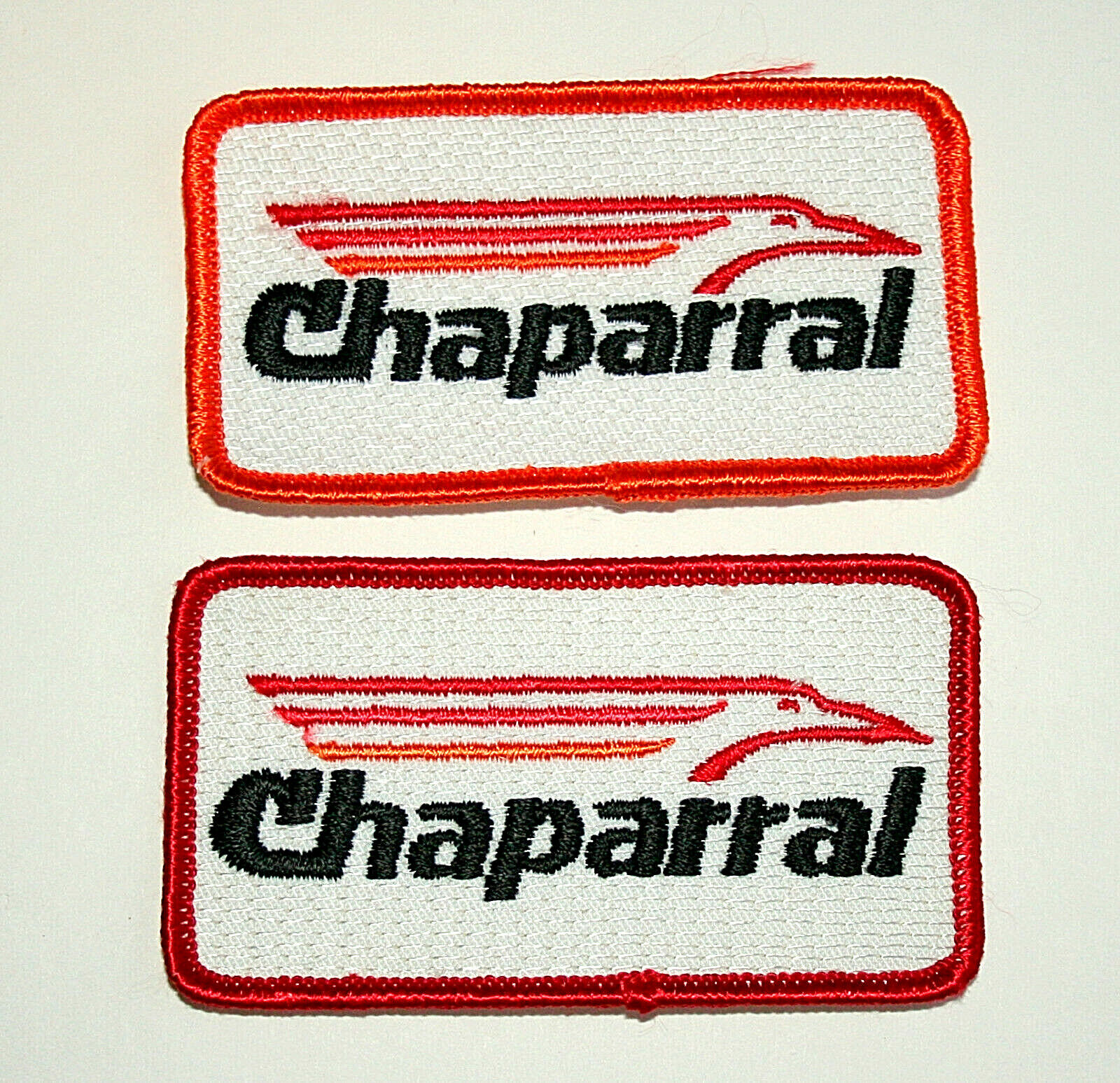 2 Vintage Chaparral Cloth Snowmobile Jacket Patch New NOS 1970s