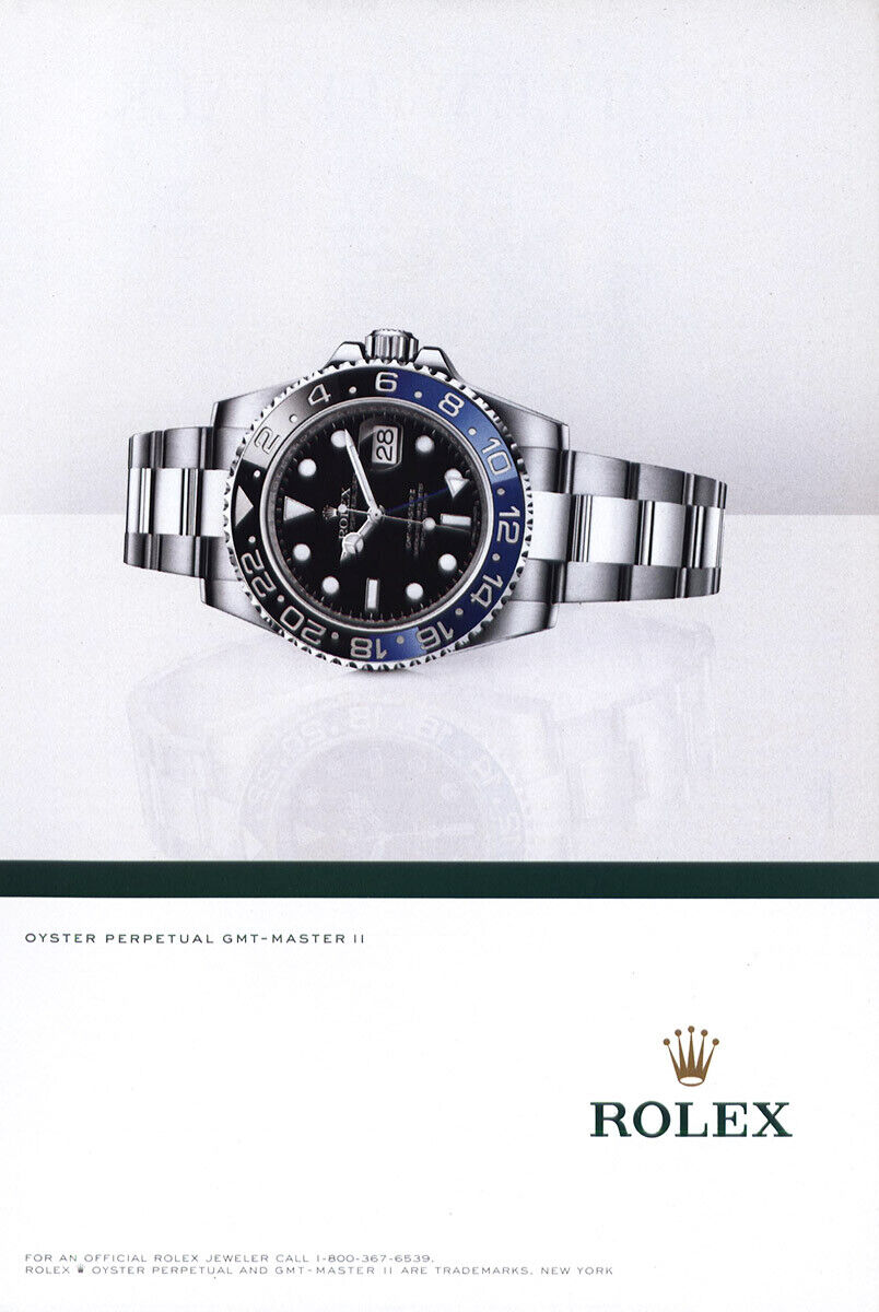 2013 Rolex: Oyster Perpetual GMT Master II Vintage Print Ad