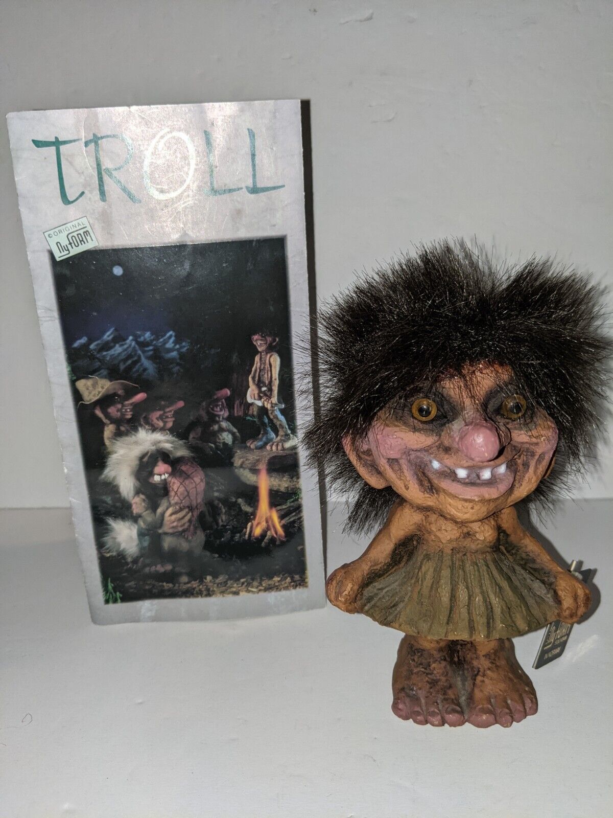 Ny Form Smiling Girl Troll #115 Made In Norway 6” Tall With Tag VINTAGE