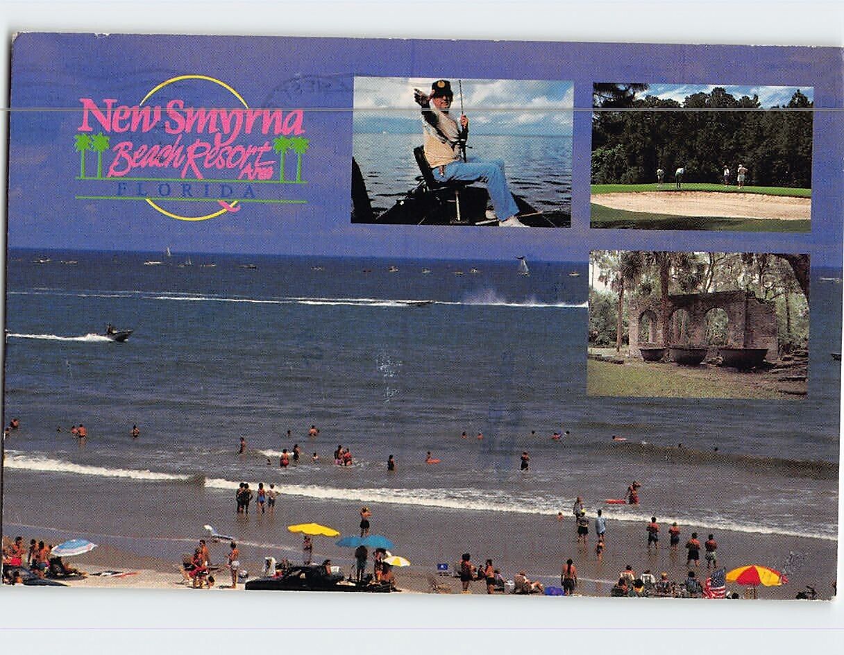 Postcard New Smyrna Beach Resort New Smyrna Beach Florida USA