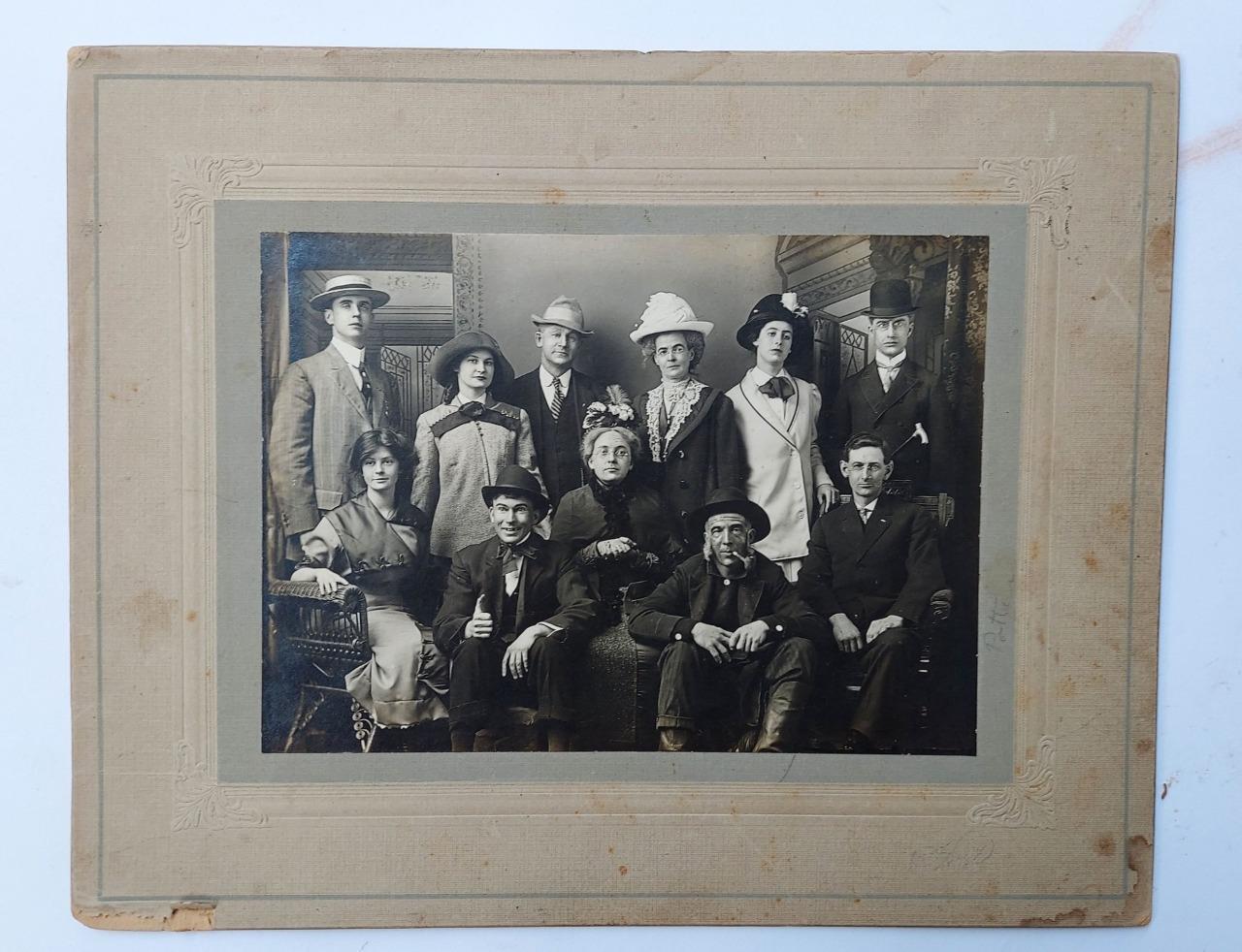 1912 Theater Group Photo  of Lenna Rivers Silent Film
