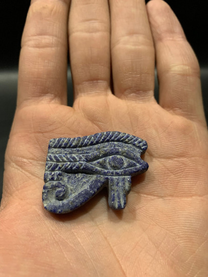 Amazing unique EYE OF RA (symbol of protection) to protect you -lapis lazuli
