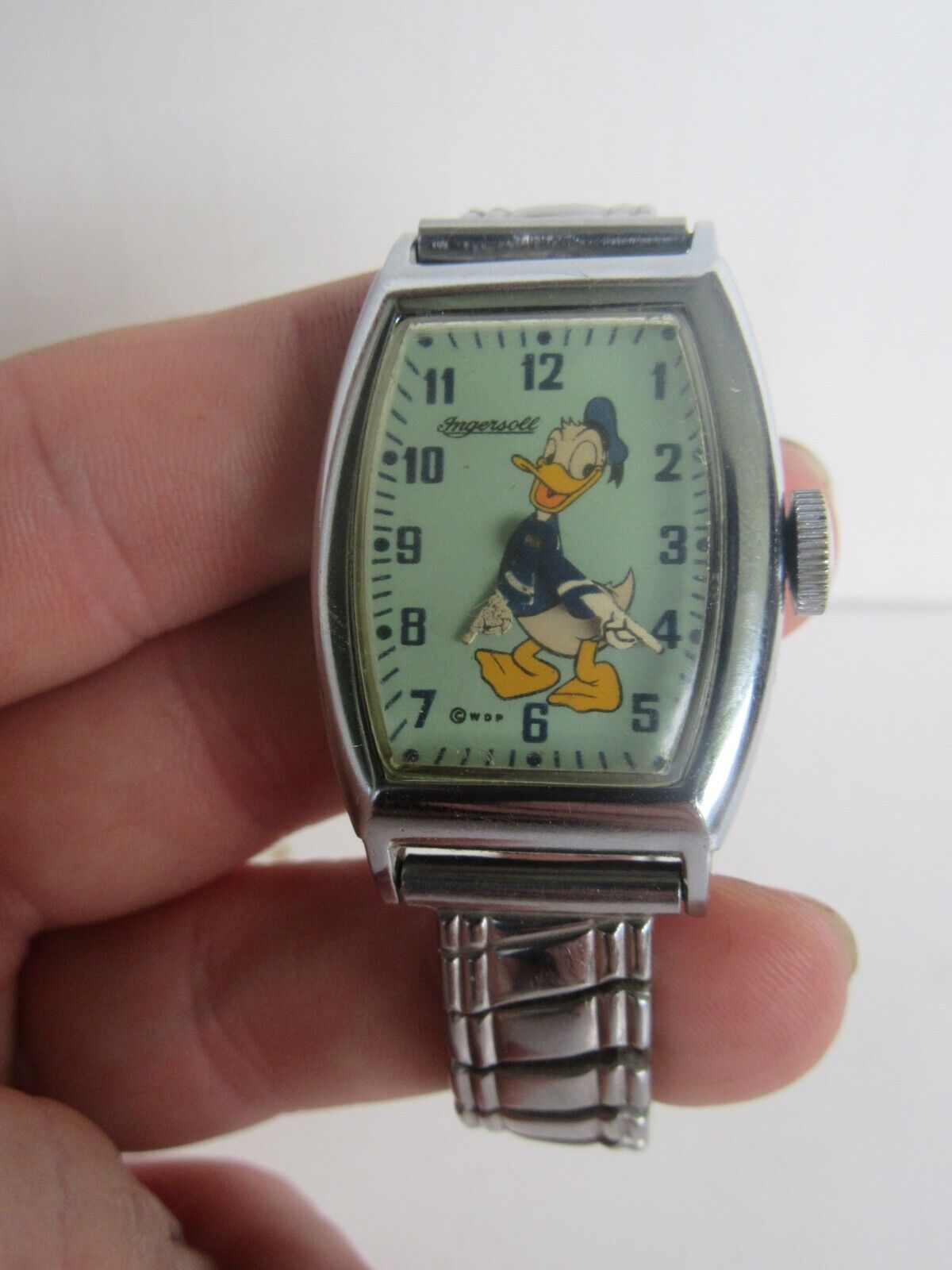 Vintage 1940\'s Ingersoll US Time Donald Duck Disney Wristwatch (Excellent)