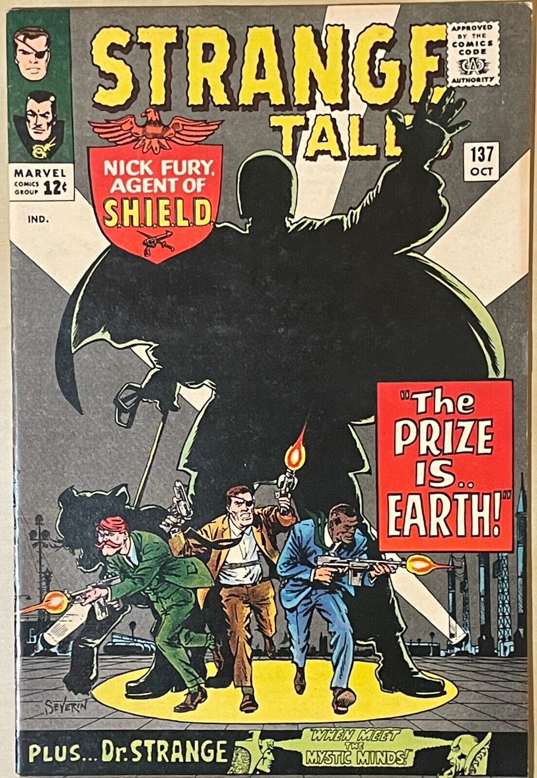 STRANGE TALES #137 (1965) VF-/VF+ DR. STRANGE NICK FURY SILVER AGE MARVEL COMICS
