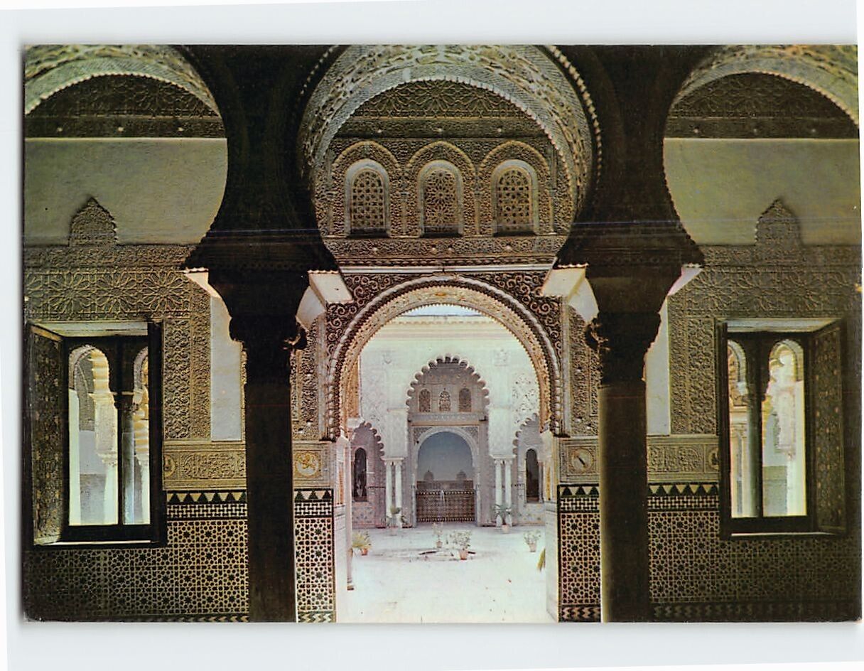 Postcard Interior del Alcázar, Seville, Spain