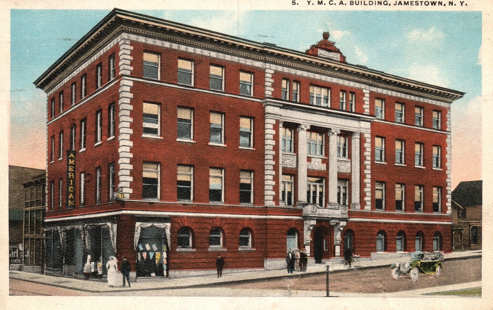 Y.M.C.A. Building Jamestown New York NY Harry H. Hamm Vintage Postcard 1921