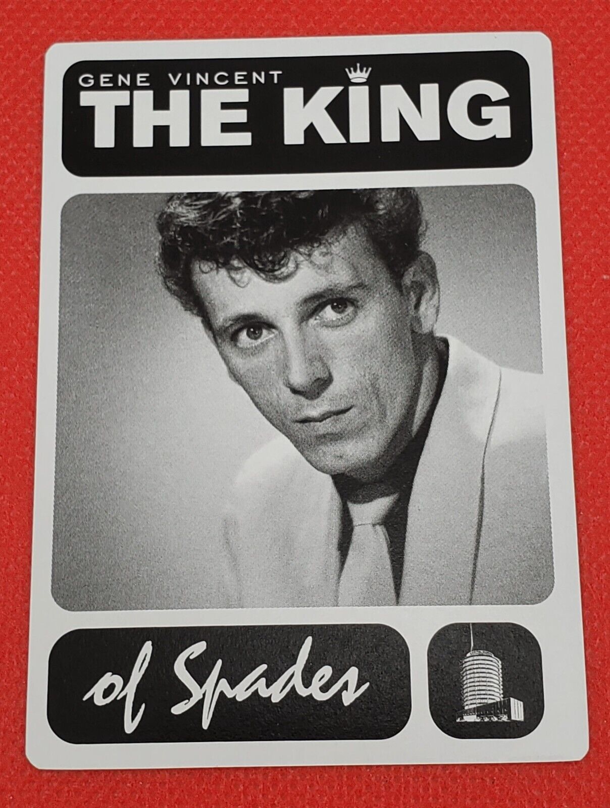 Gene Vincent Rare Capitol Records Music Promotional Playing Trading Card