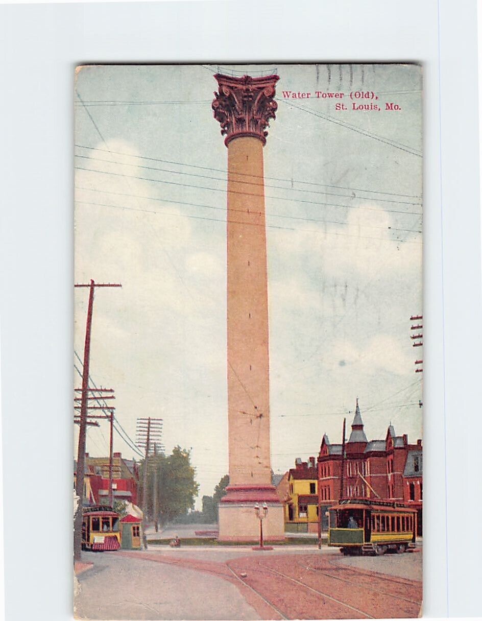 Postcard Water Tower St. Louis Missouri USA