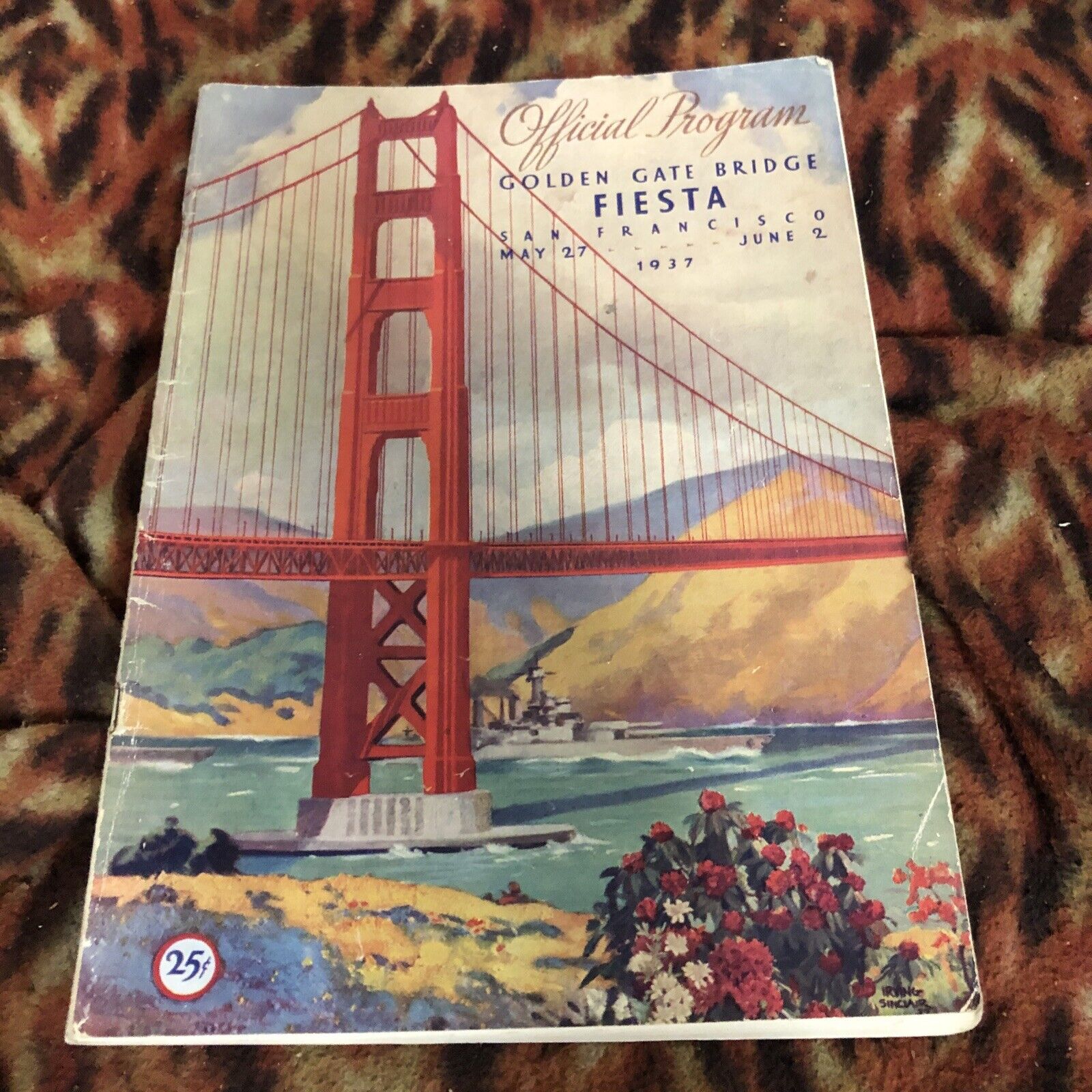 Official Souvenir Program Golden Gate Bridge Fiesta May 27 June 2 1937
