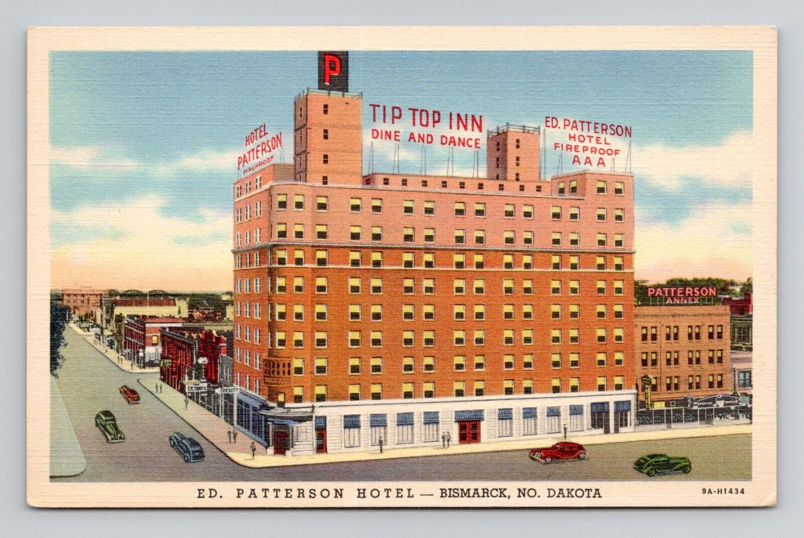 Postcard Ed Patterson Hotel Bismarck North Dakota ND, Vintage Linen F19